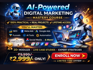 Read more about the article Best AI-Powered Digital Marketing Course in India (2026): Complete Guide by Digital Yamini